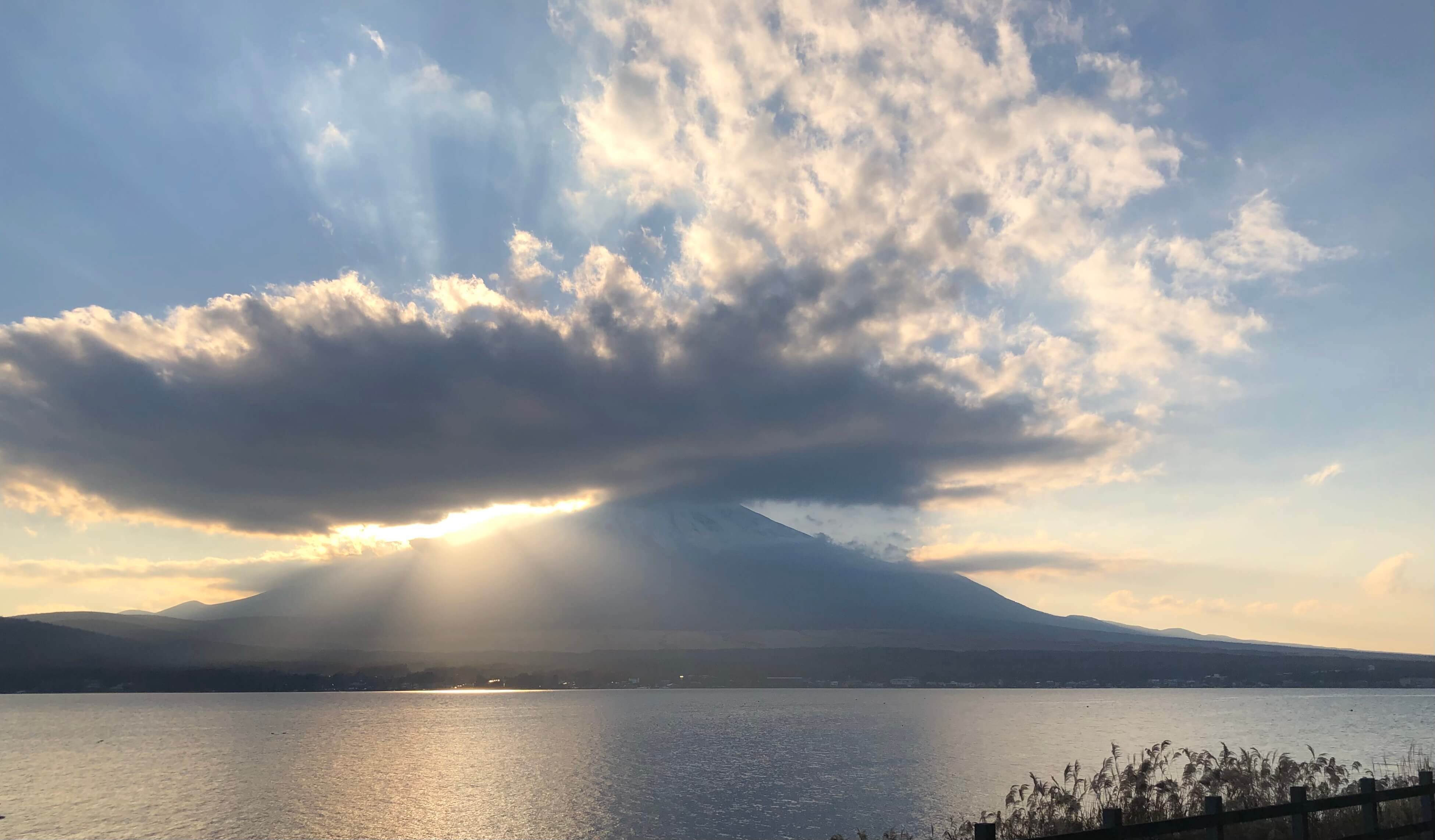 富士山と山中湖